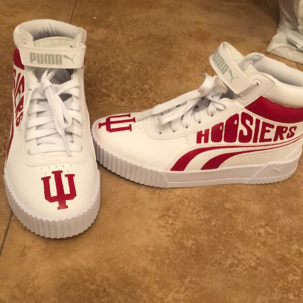 Indiana University puma custom sneakers